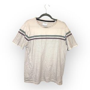 Denim & Flower Ricky Singh Men’s XL Striped Cotton T-Shirt